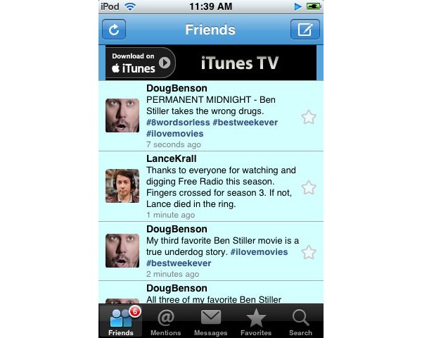 iTunes TV  iPhone