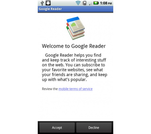 rss, google reader, android, 