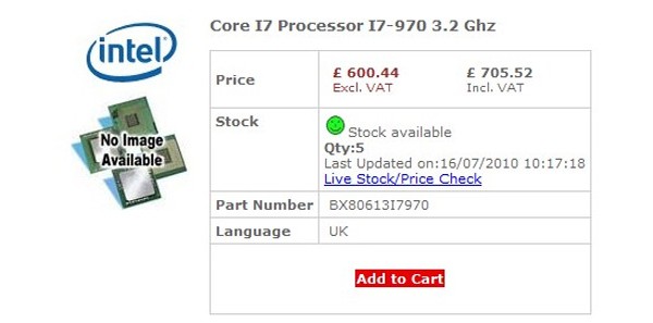 6- Intel Core i7      $921
