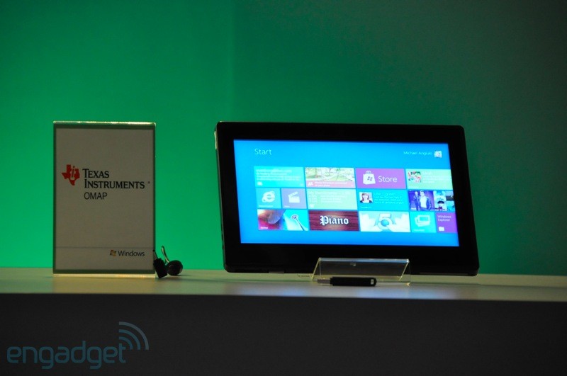 Microsoft показала прототипы планшетов на ARM и Windows 8