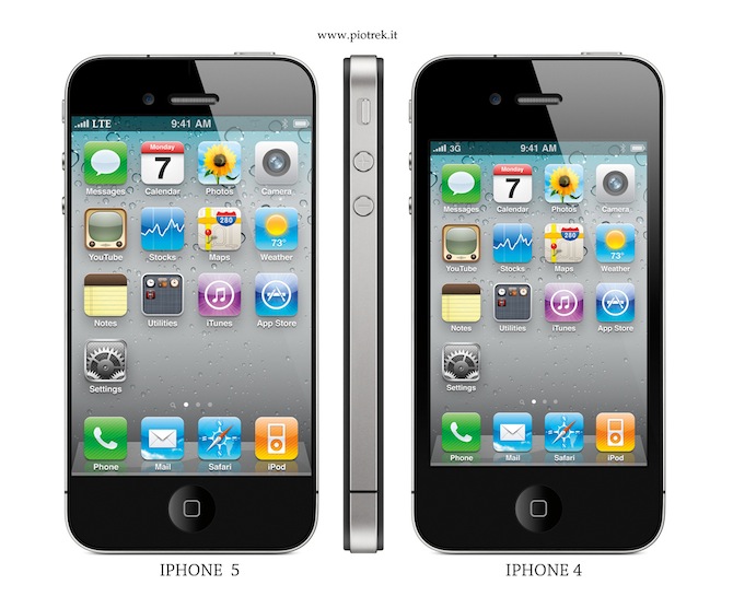 Предполагаемый внешний вид iPhone 5