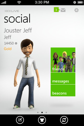 Вышло официальное приложение Xbox LIVE для iOS