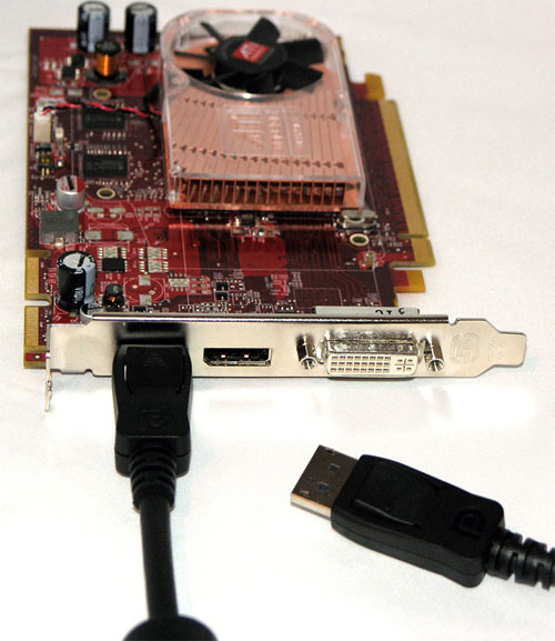 Видеокарта ATI RV635 XT с портом DisplayPort
