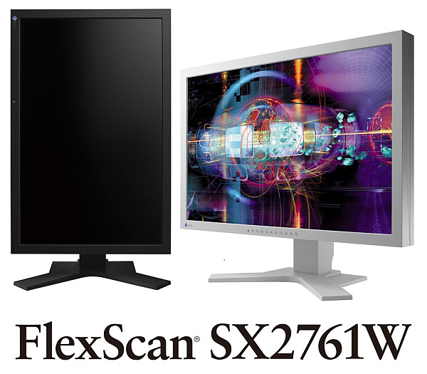 Большие ЖК-мониторы Eizo FlexScan SX2461W и SX2761W для дизайнеров и архитекторов