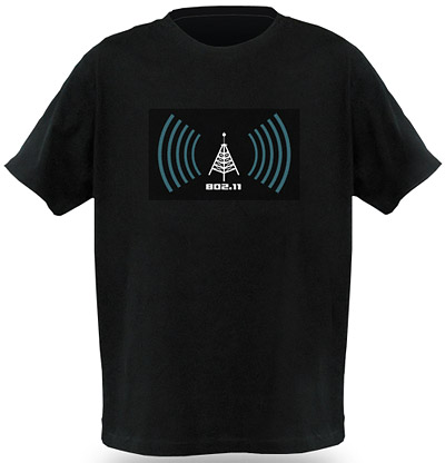 Wi-Fi-футболка определяет мощность сигнала беспроводной сети 