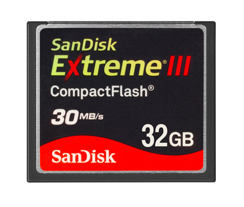 32GB Sandisk Extreme III CompactFlash