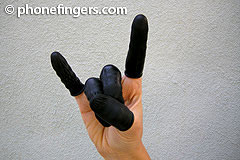 Phone fingers - резиновые напалечники для сенсорных экранов Apple iPhone