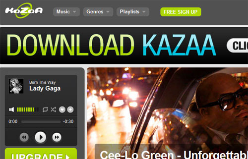 Kazaa предложила потоковый сервис для iPhone, iPad и Android