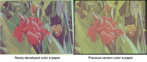 Fujitsu показала контрастную цветную электронную бумагу