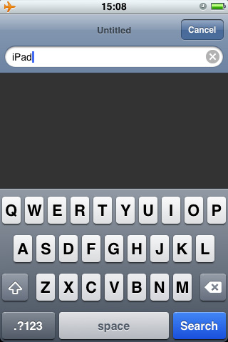 Apple убрала слово «Google» из поиска на iPhone OS 4