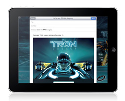 Apple запустила первую рекламу iAd для iPad