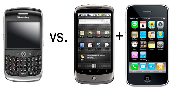 BlackBerry vs. iPhone & Nexus One