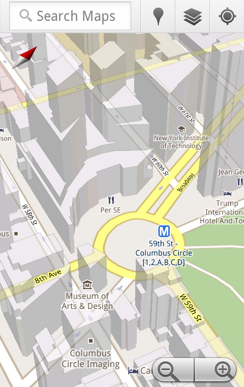 Для Android вышла Google Maps 5.0: 3D, автономные карты