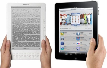 Преимущество электронной читалки Kindle над iPad продлится недолго