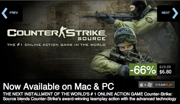 Valve выпустила Counter-Strike: Source для Mac