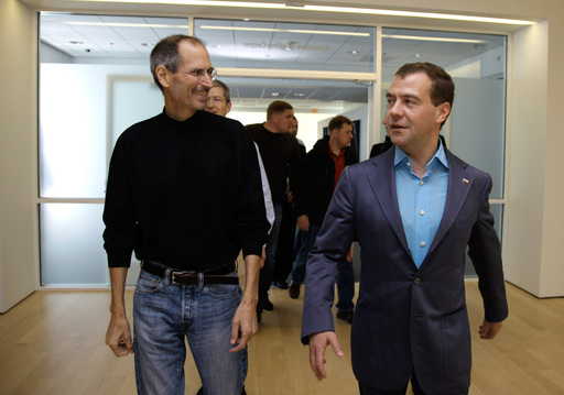 Медведев и Стив Джобс