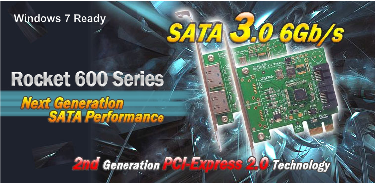 HighPoint выпустит карты SATA PCI-E 2.0 на 6 Гбит/с
