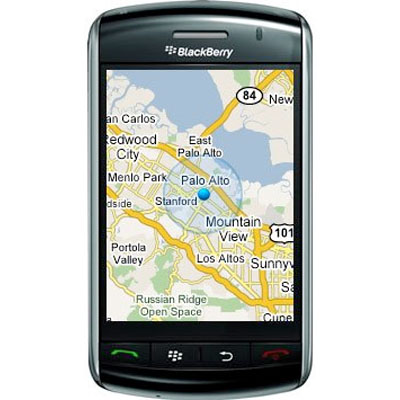Google Maps на BlackBerry