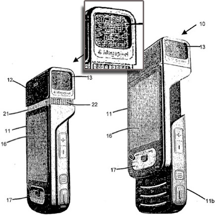 Патент на новый слайдер Nokia серии N с 8-мегапиксельной камерой