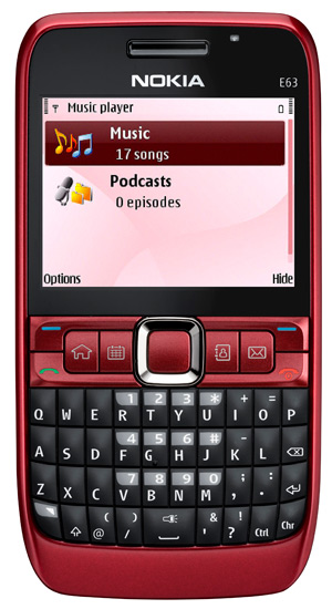 Бюджетный коммуникатор с QWERTY-клавиатурой на базе платформы Symbian OS 9.3 Nokia E63