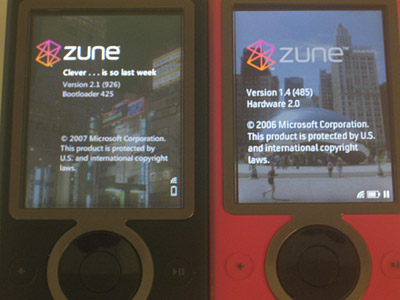 Прошивка версии 2.1 на Zune 1 от Microsoft