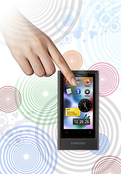 Плеер Samsung YP-P3 с сенсорным экраном