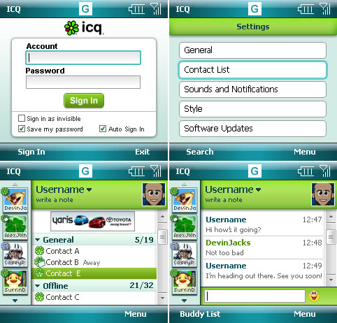 ICQ для Windows Mobile