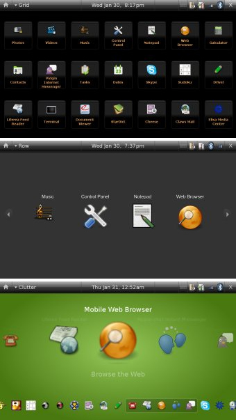 Интерфейс Linux Ubuntu 8.04 ME
