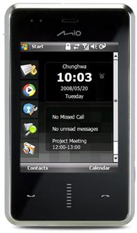 Mio представляет GPS-навигаторы и необычные GPS-телефоны на Computex 2008
