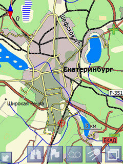 Пример карты Навител: Екатеринбург