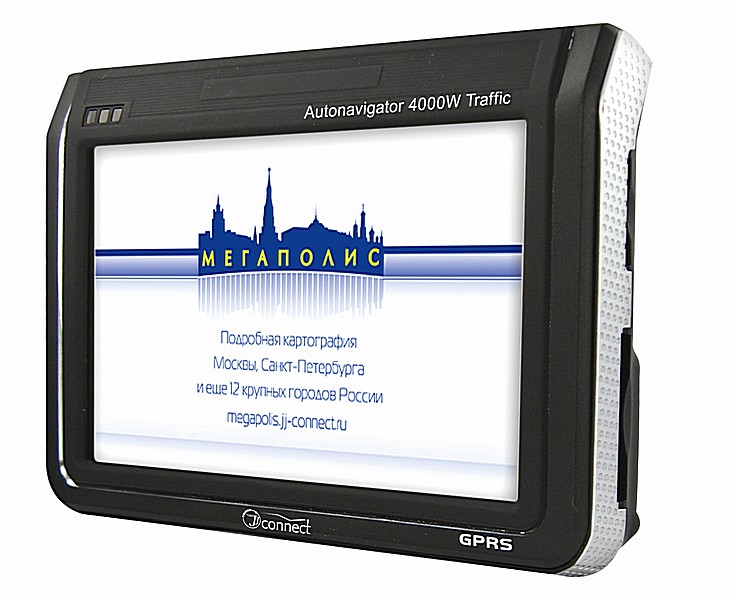 JJ-Connect Autonavigator 4000W Traffic: российский GPS-навигатор с информацией о пробках